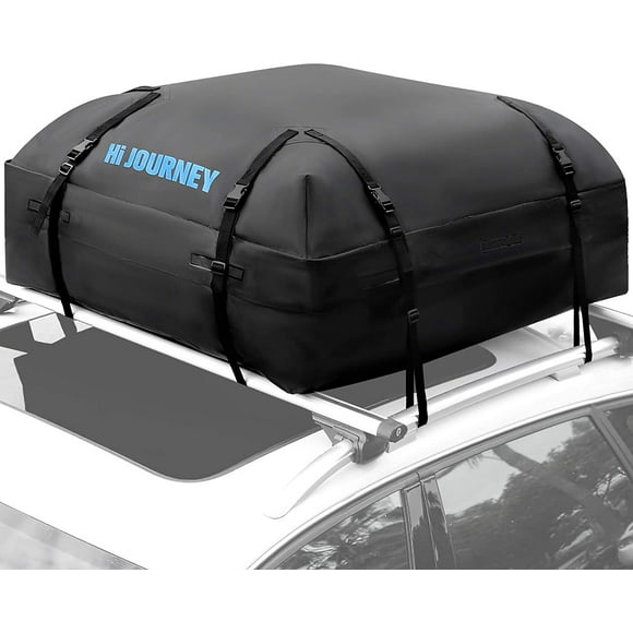 MIDABAO Car Roof Bag Top Carrier Cargo Storage Rooftop Luggage Waterproof PVC Soft Box Luggage Outdoor Water Resistant for Car with Racks,Travel Touring,Cars,Vans, 15 Cubic Feet